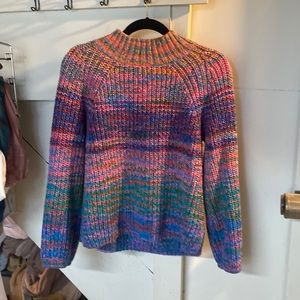 Gap xs rainbow knit sweater